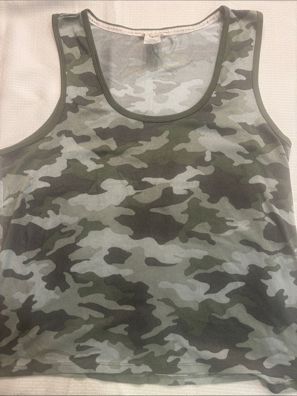Lucky Brand Soft Green Camo Tank